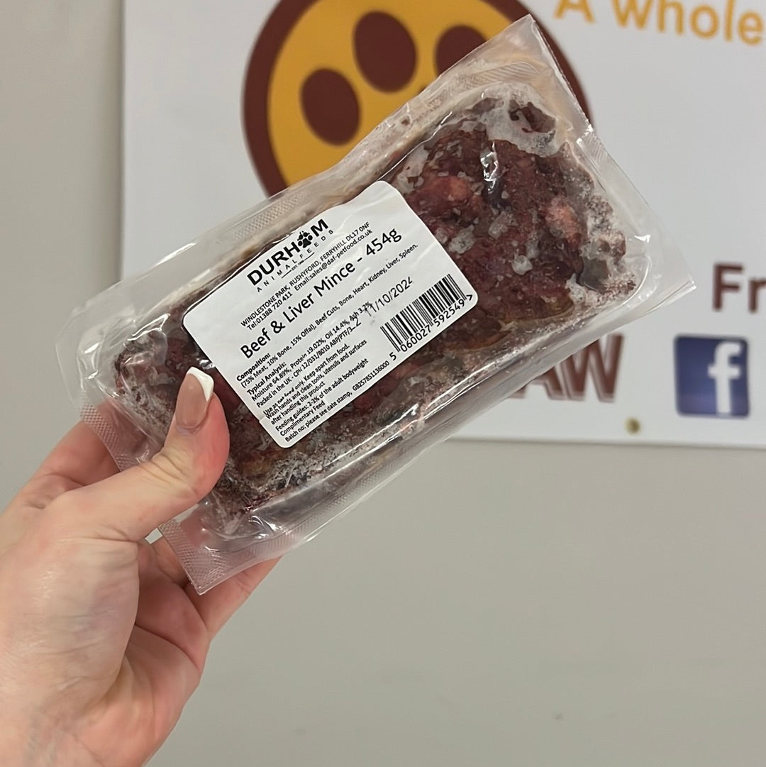 DAF Beef and Liver mince 454g