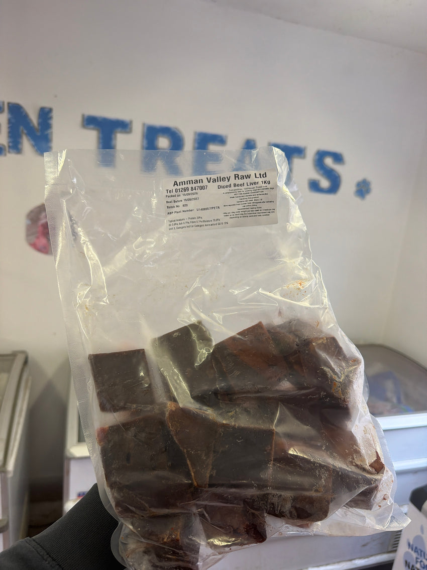 1KG Diced Beef Liver