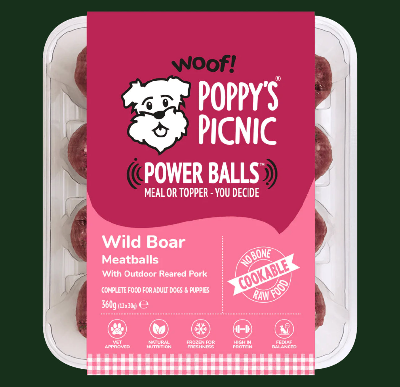 Poppy’s Picnic-Power Balls Wild Boar