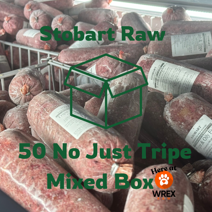 stobart raw pet food 50 no just tripe mixed box bundle